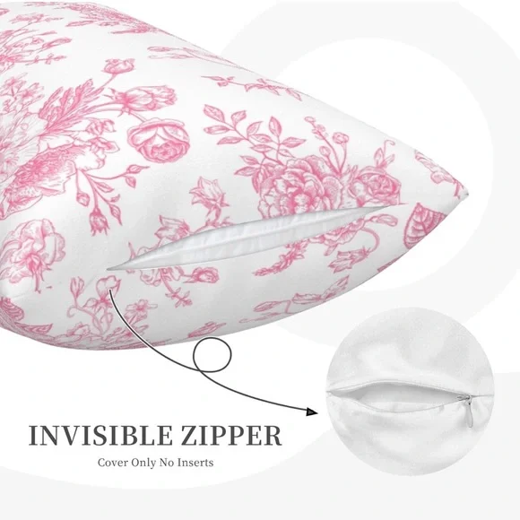 🩷Floral Pink Pillowcase Set - Picture 3 of 5